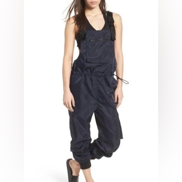 Ivy Park Navy Cargo Harness Overalls - Picture 5 of 7